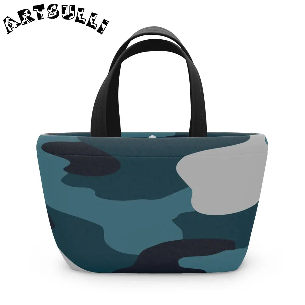 JAKKOUTTHEBXX Blue Camouflage Lunch Bag JAKKOUTTHEBXX Artsulli - Art