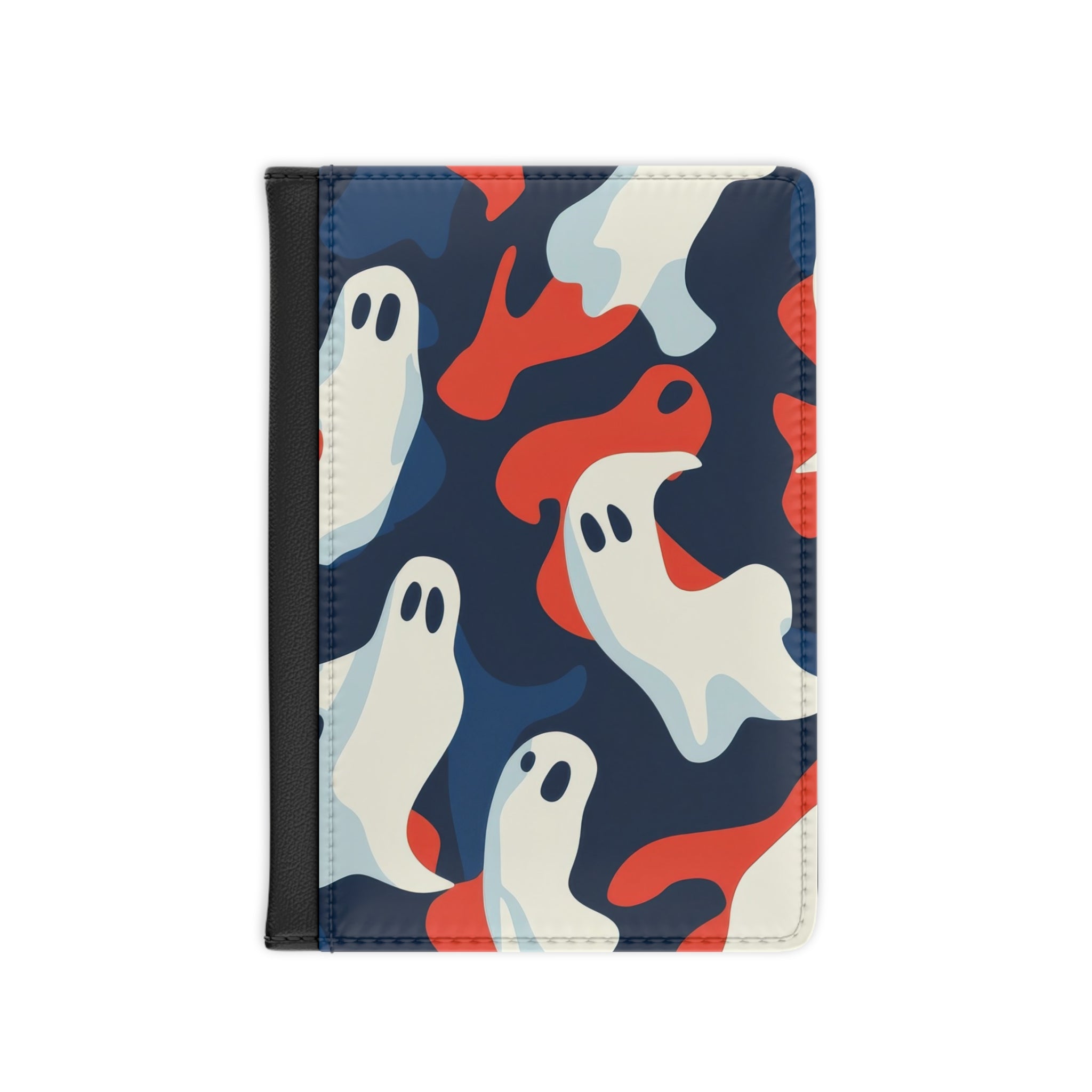 Camo Ghosts Passport Cover, Artsulli - Art is Long, Life is Short, Accessories, Size, 3.9" x 5.8", Color, Black, , , 15569903484179