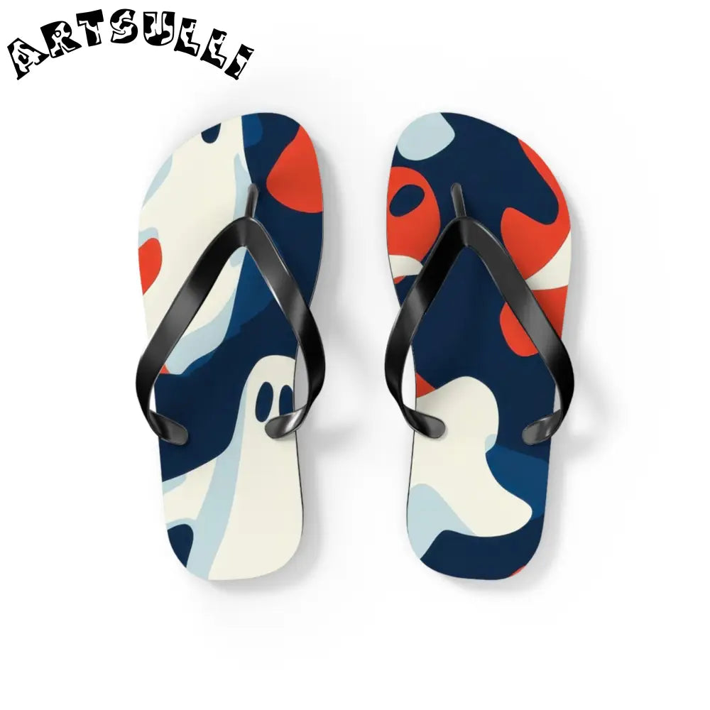 JAKKOUTTHEBXX Camo Ghosts Flip Flops JAKKOUTTHEBXX Artsulli - Art