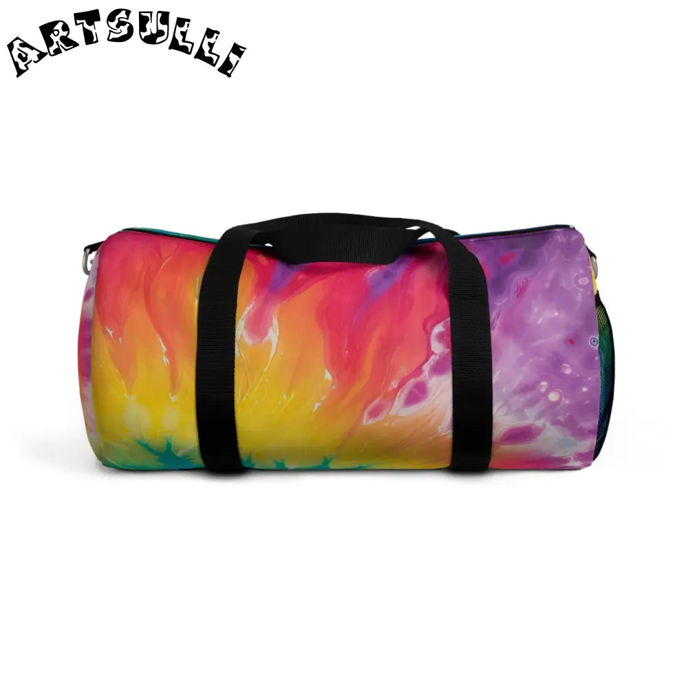 JAKKOUTTHEBXX Colorful Tie-Dye Duffel Bag 2025