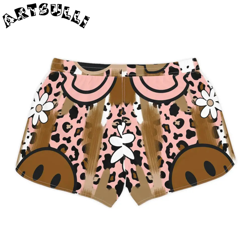 JAKKOUTTHEBXX Sutfin Ghosts Pop Art Women’s Casual Shorts (AOP)