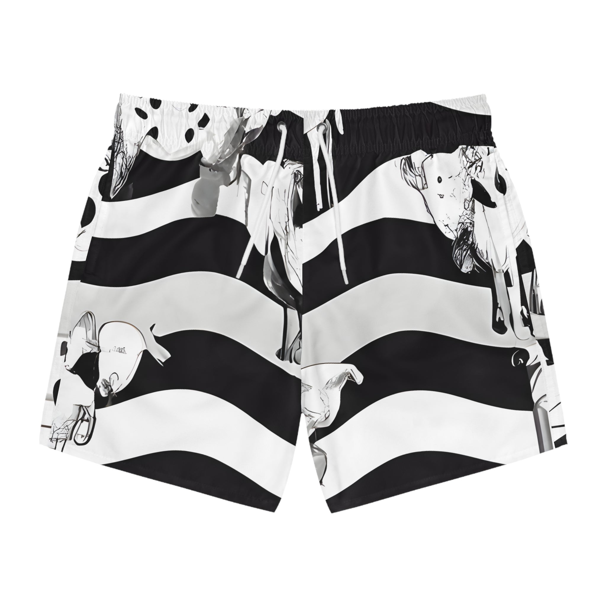 Cruellas Cattle Line Swim Trunks (AOP)