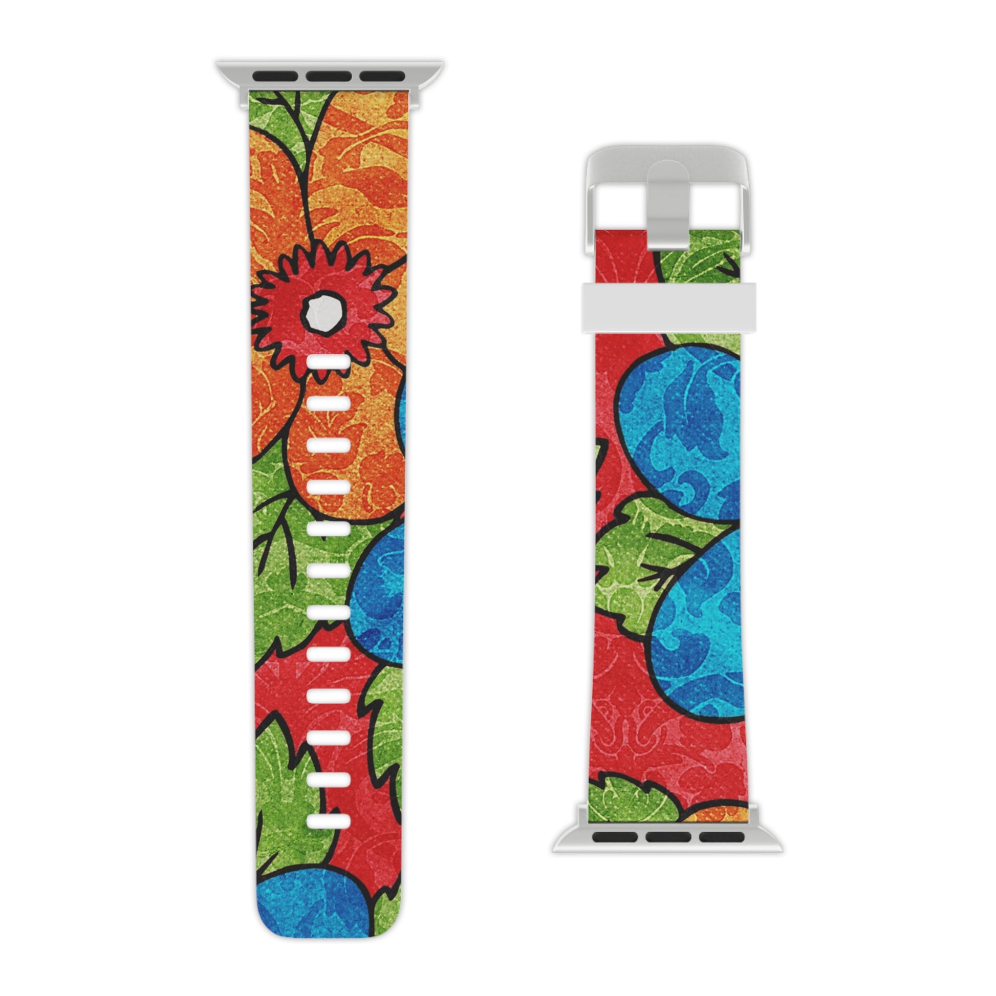 Groovy Red Floral Kl III Watch Band for Apple Watch, Artsulli - Art is Long, Life is Short, Accessories, , , , , , , 