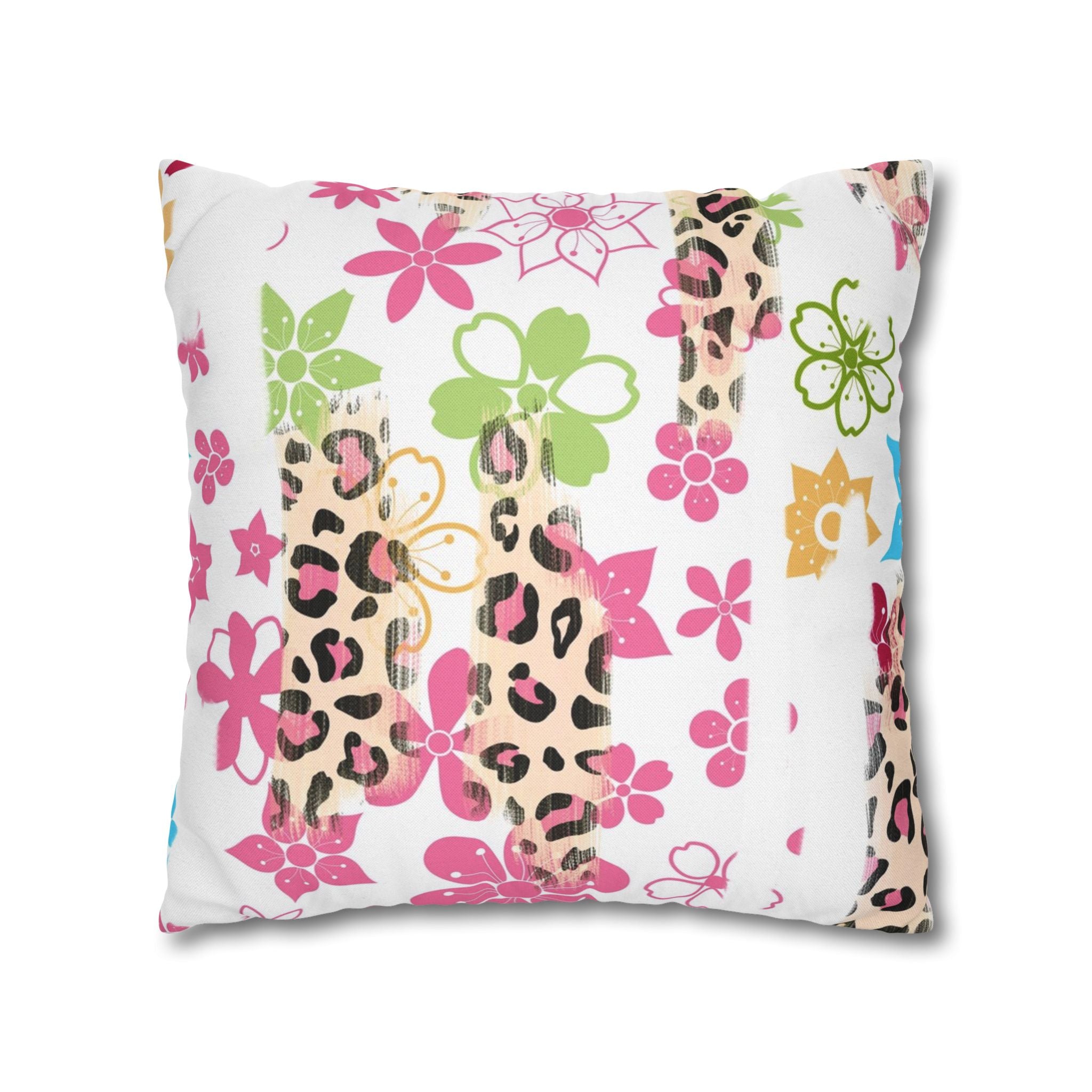 Spun Polyester Square Pillowcase
