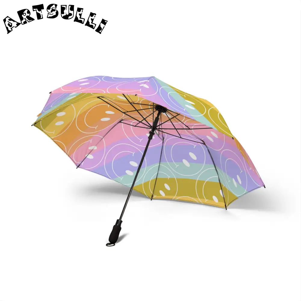 JAKKOUTTHEBXX Smiley Face x Rainbow Stripes Multi-Color