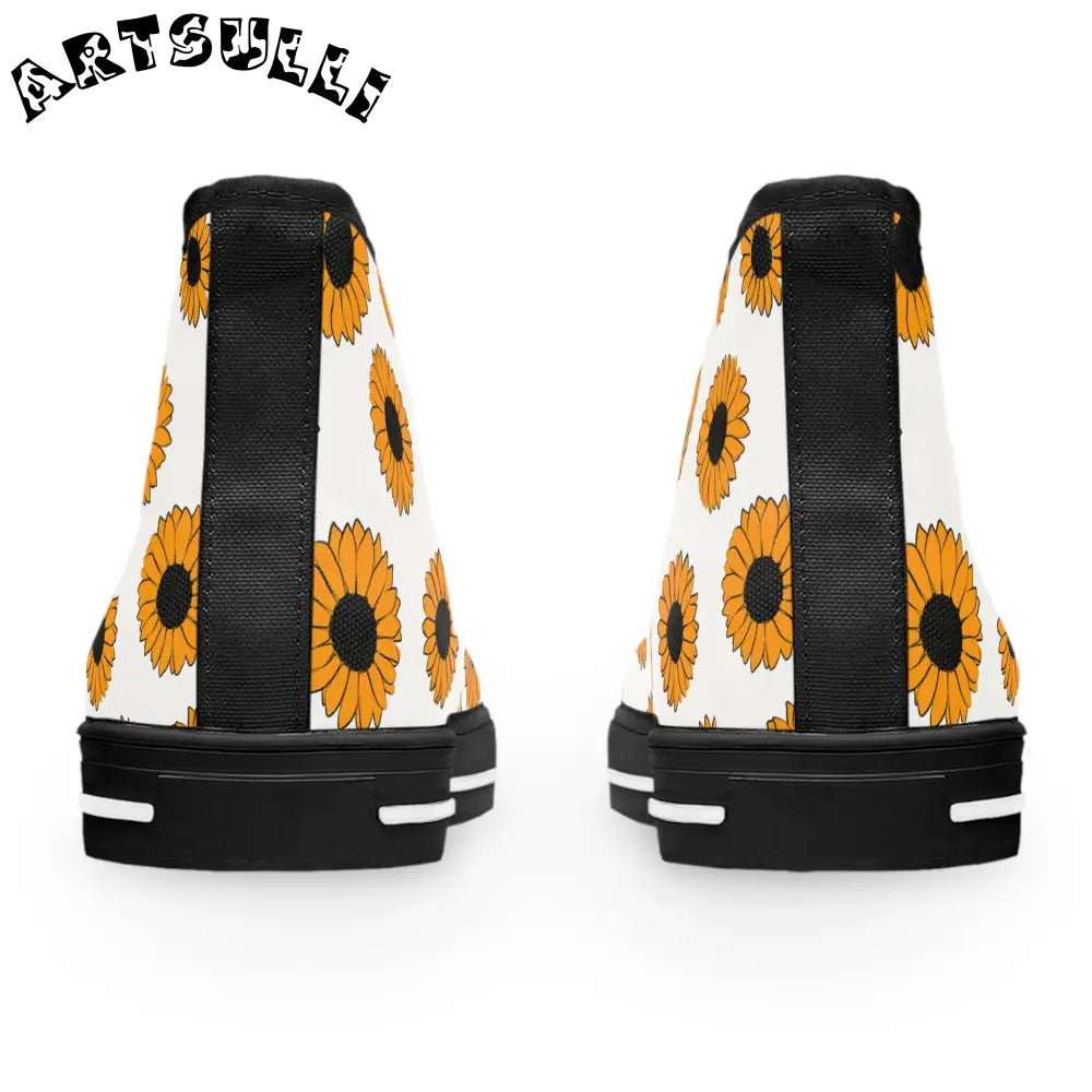 JAKKOUTTHEBXX Sunflowers Women’s High Top Sneakers JAKKOUTTHEBXX