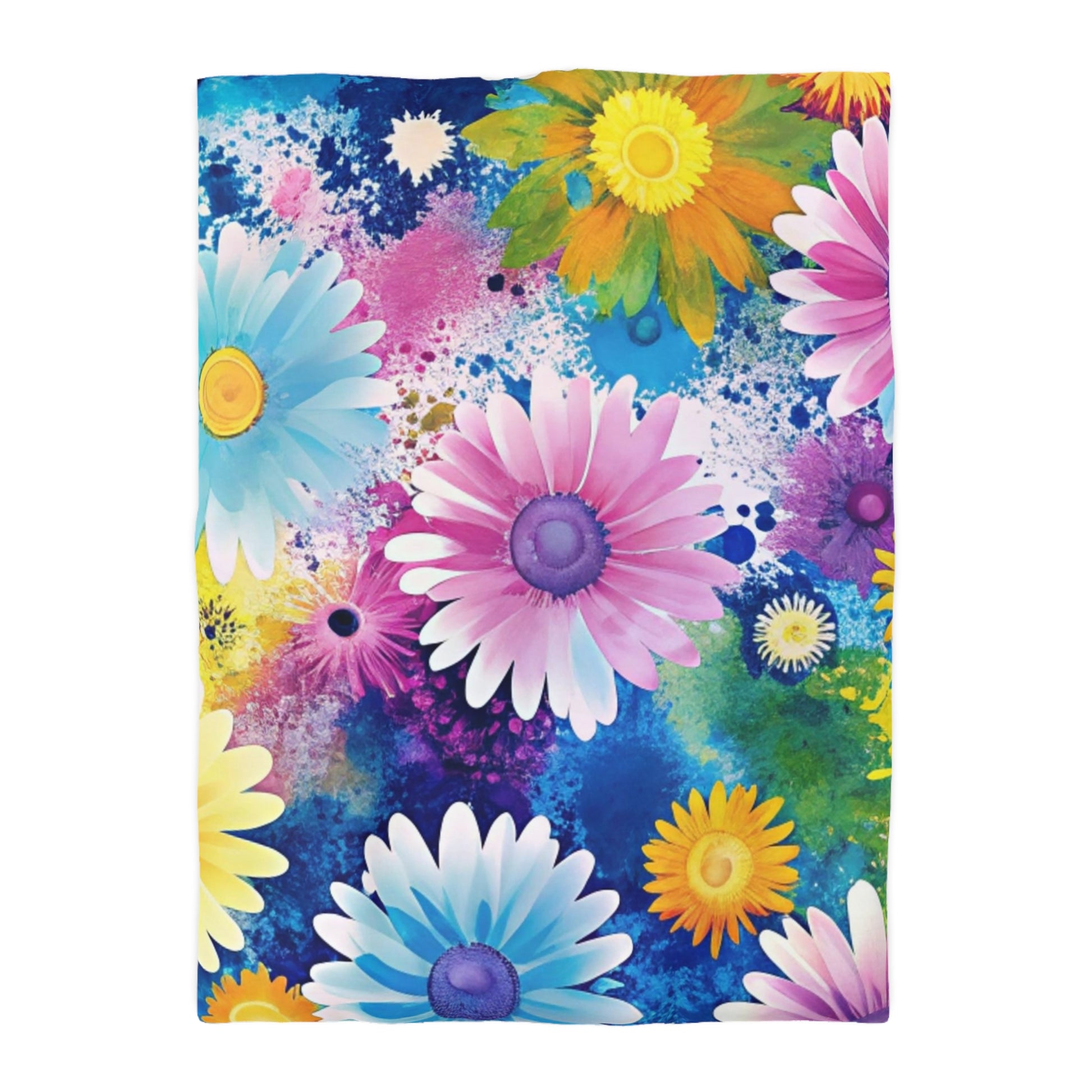 Magical Flower Explosion Multi-Color Microfiber Duvet Cover, Artsulli - Art is Long, Life is Short, Home Decor, Size, Twin XL, Color, White, , , 81876894332605