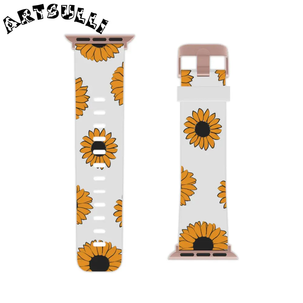 JAKKOUTTHEBXX Sunflowers Watch Band for Apple Watch JAKKOUTTHEBXX