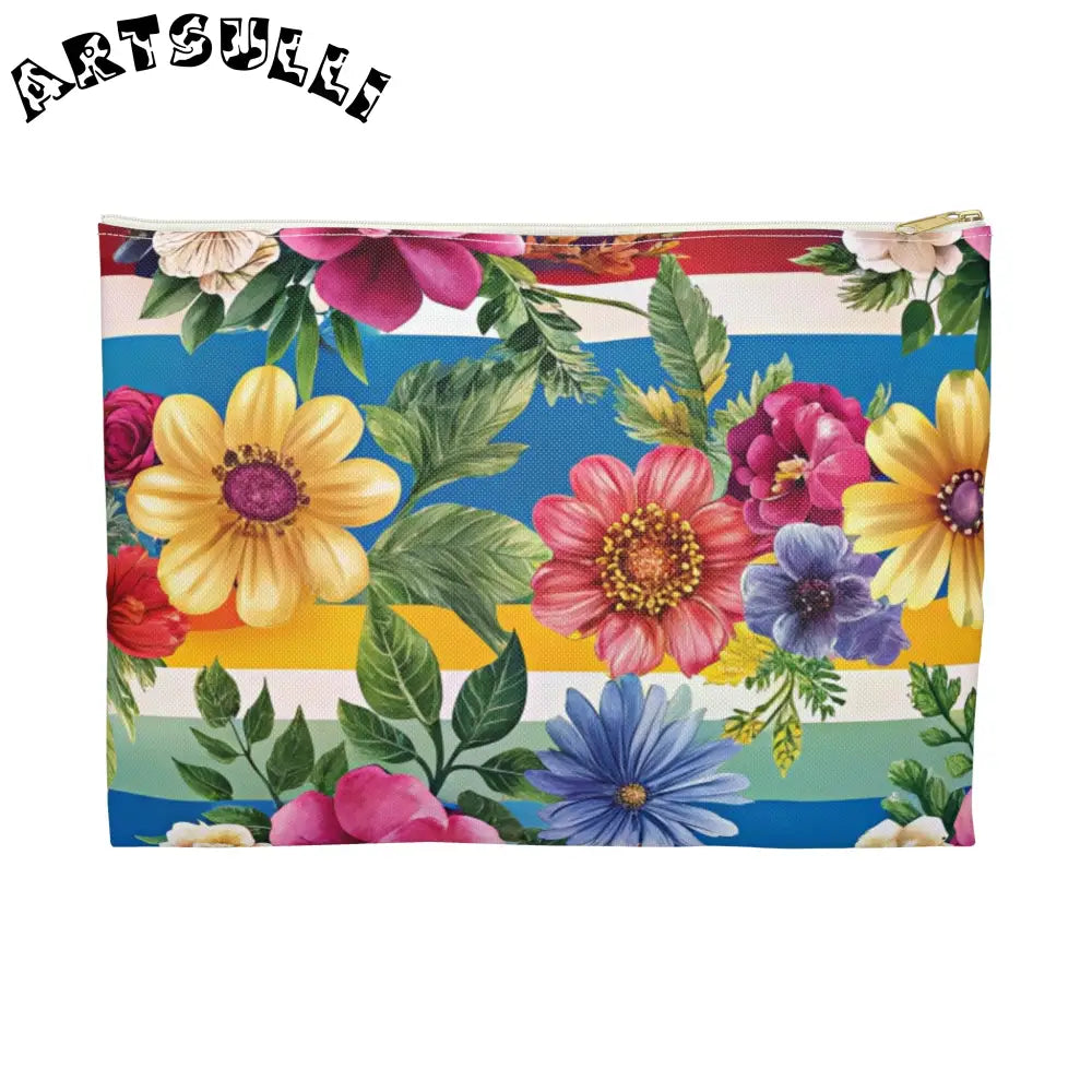 JAKKOUTTHEBXX Colorful Floral Stripe Pouch 2025