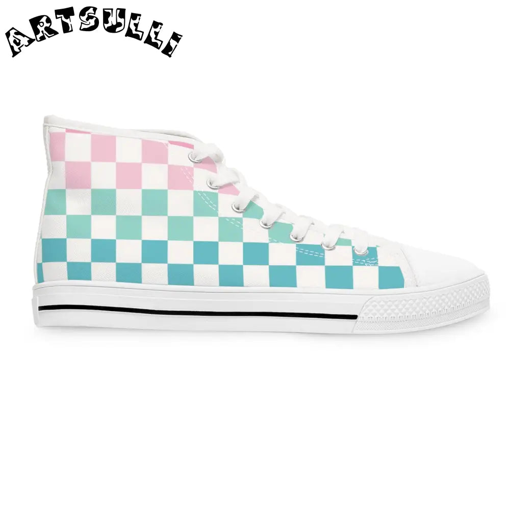 JAKKOUTTHEBXX Vaporwave Rainbow Checkerboard Multi-Color Women’s