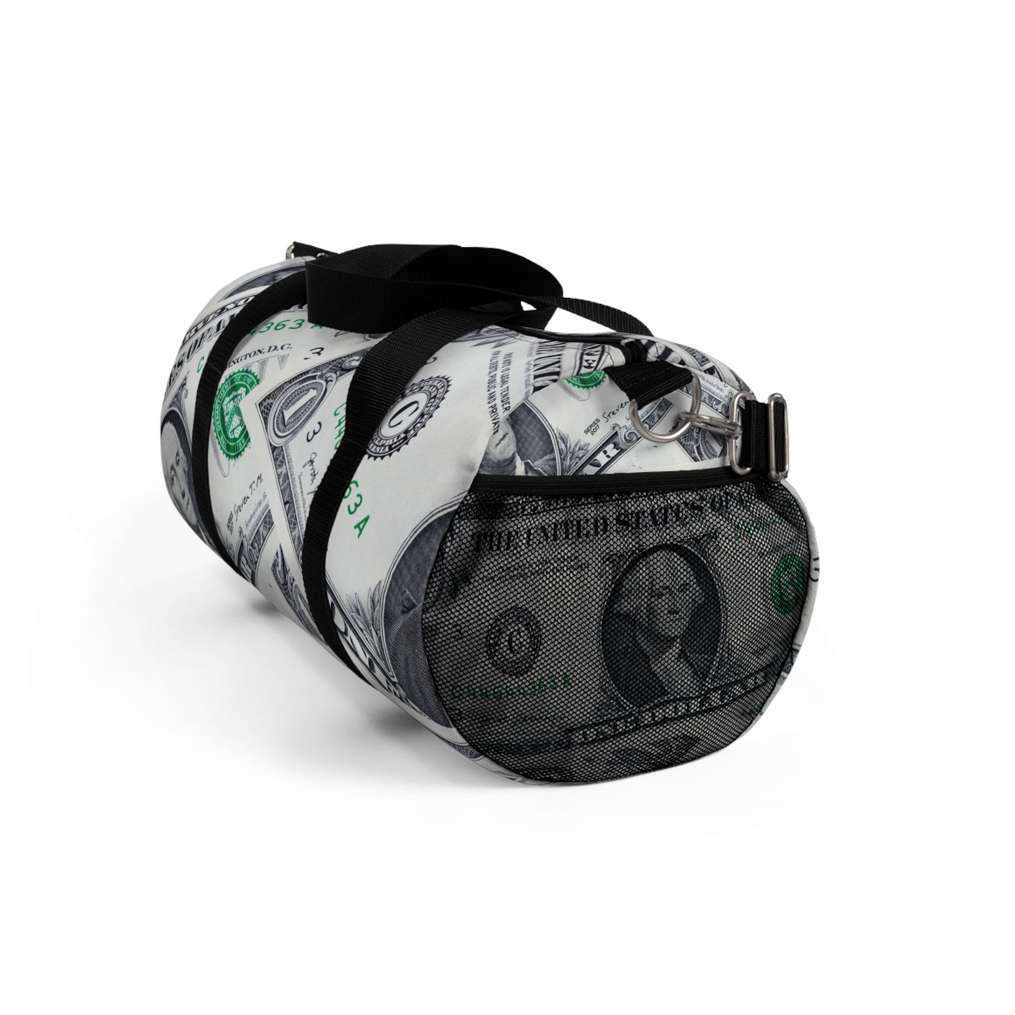 Money Collage Duffel Bag, Artsulli - Art is Long, Life is Short, Bags, , , , , , , 