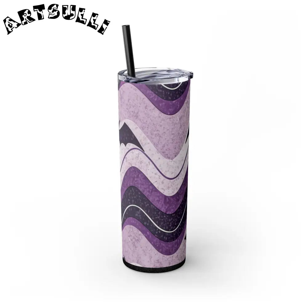 JAKKOUTTHEBXX Bat Wave Skinny Tumbler with Straw 20oz JAKKOUTTHEBXX