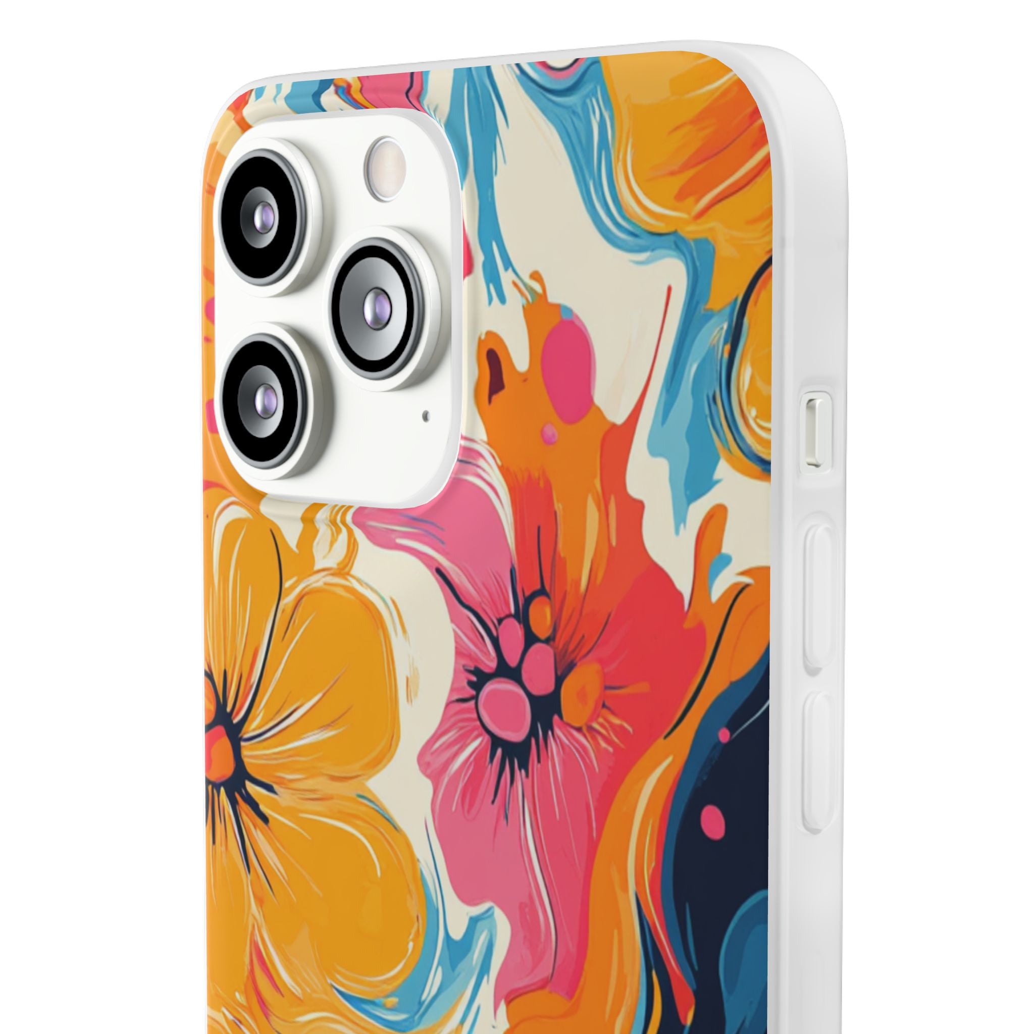 Vibrant Abstract Floral Flexi Case, Artsulli - Art is Long, Life is Short, Phone Case, , , , , , , 
