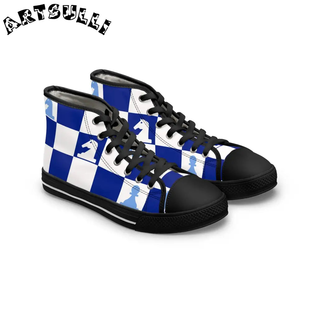 JAKKOUTTHEBXX Checkerboard Chess High Top Sneakers 2025