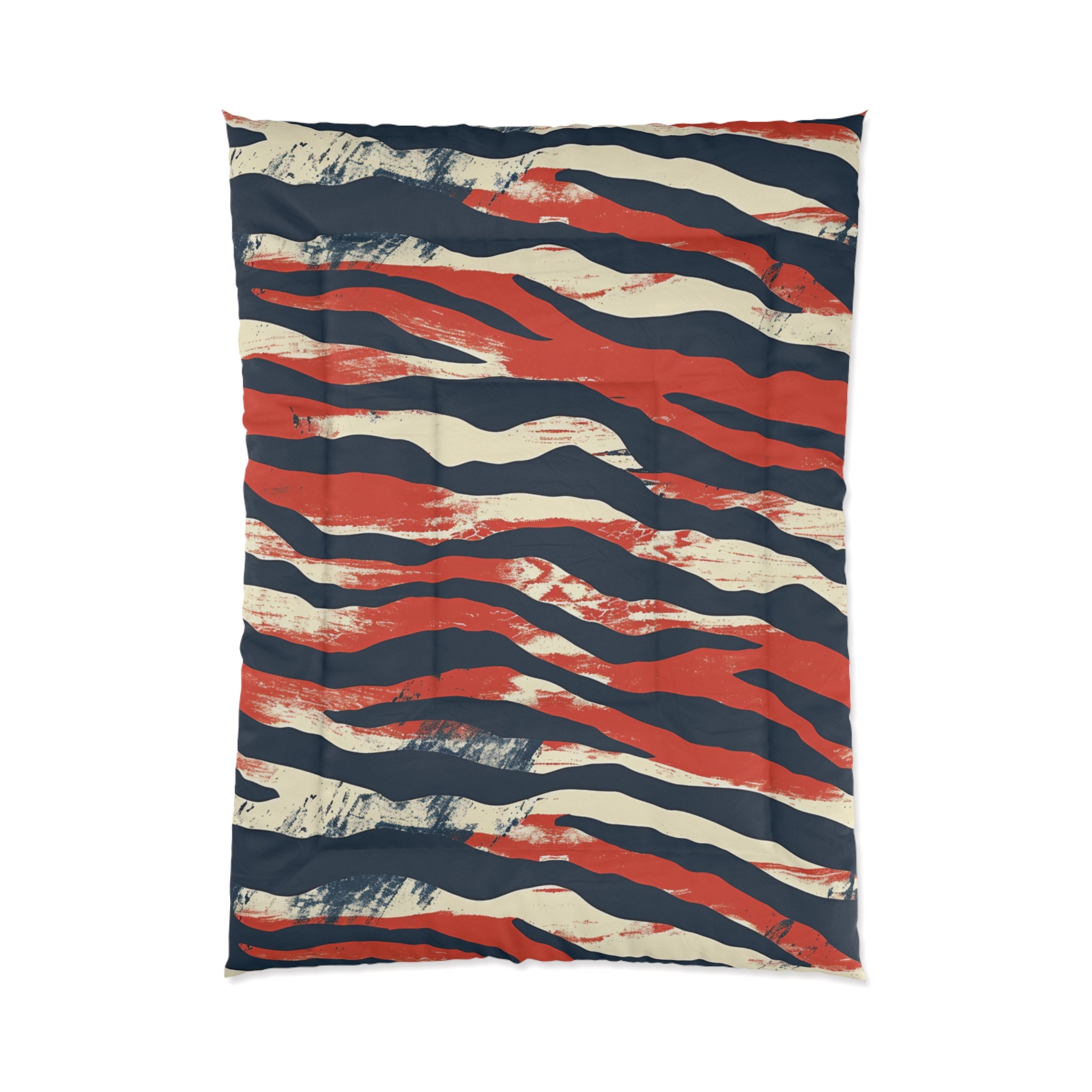 Camo Tiger Stripes Comforter, Artsulli - Art is Long, Life is Short, Home Decor, Size, 68" × 92", , , , , 17519942254160