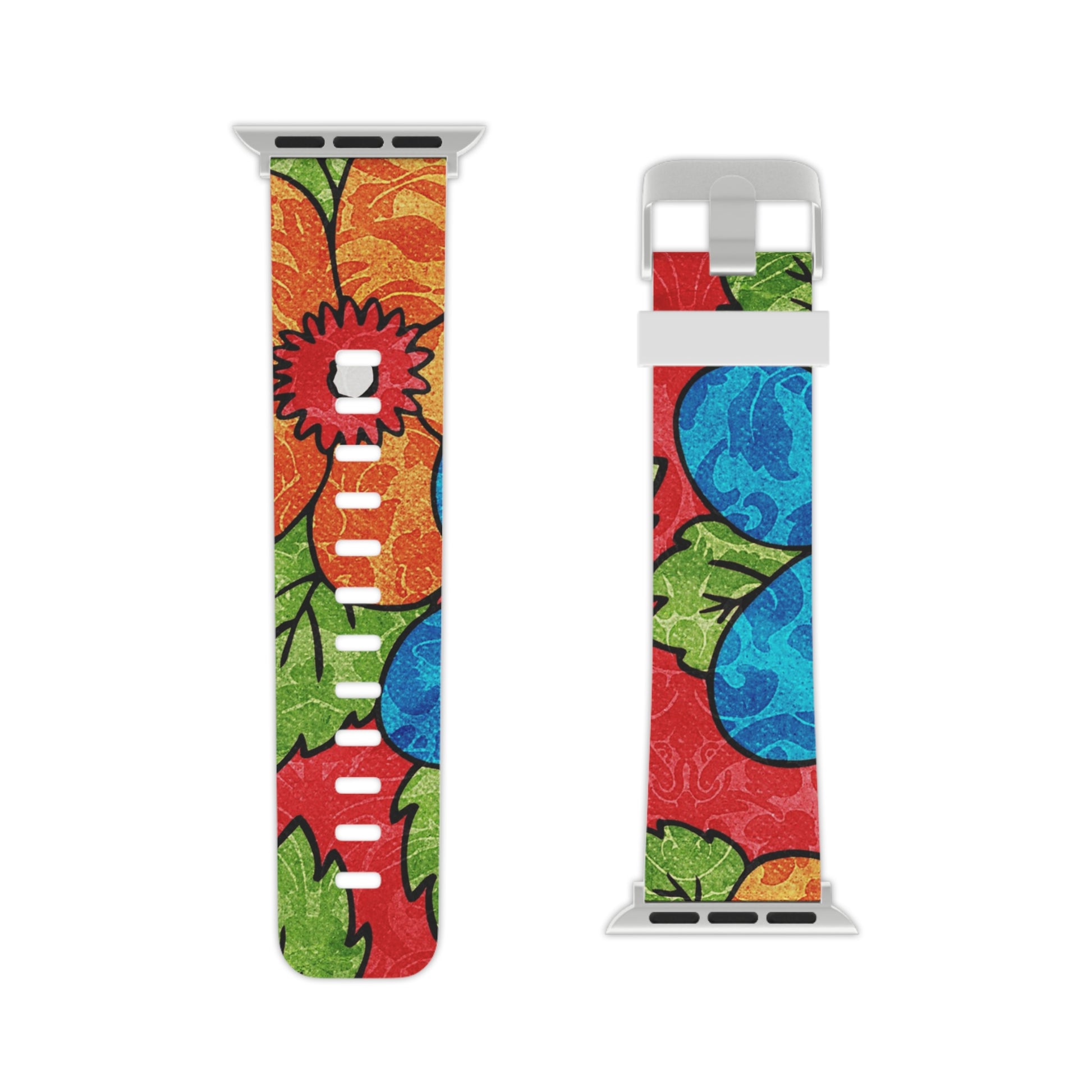 Groovy Red Floral Kl III Watch Band for Apple Watch, Artsulli - Art is Long, Life is Short, Accessories, , , , , , , 