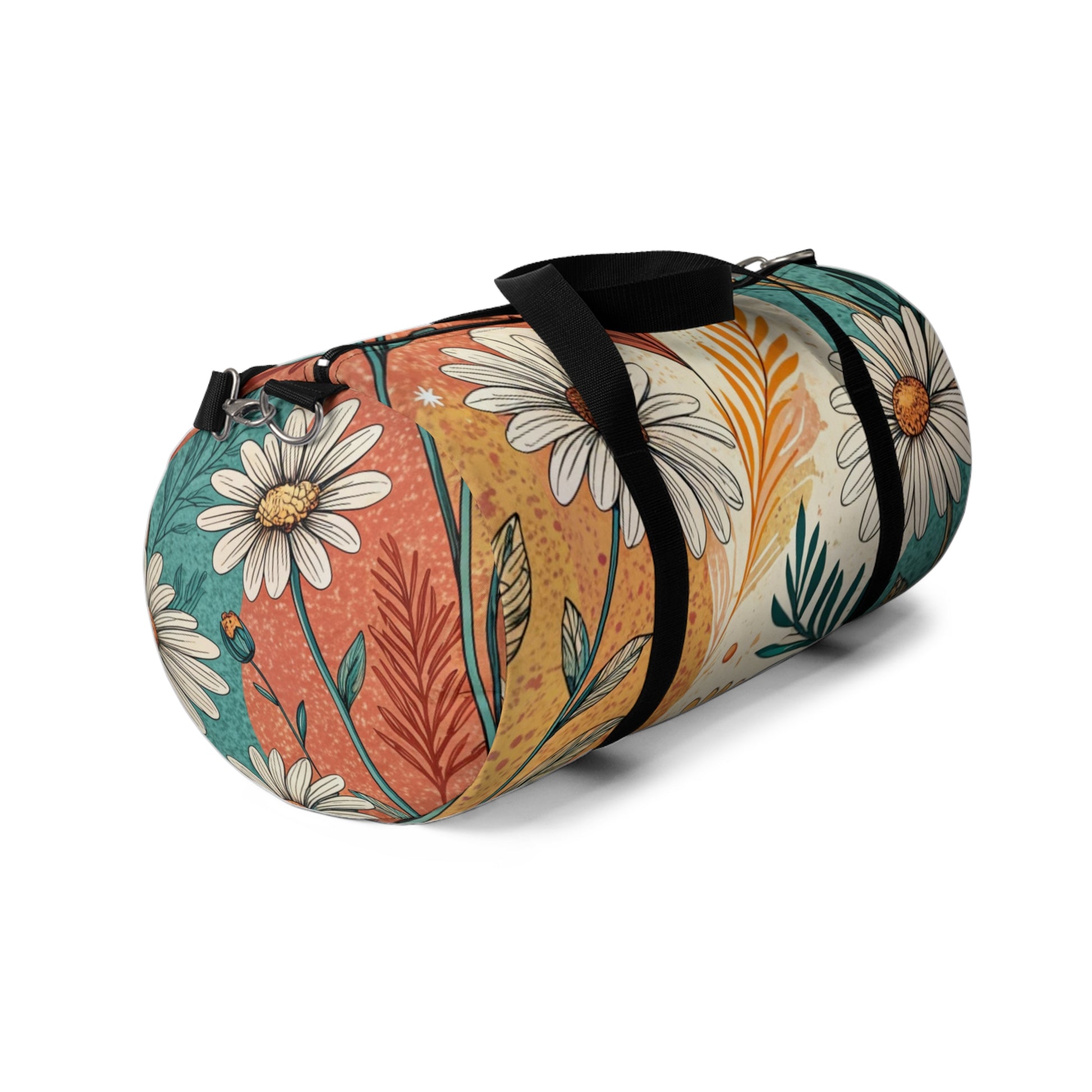 Retro Daisy Dream II Duffel Bag, Artsulli - Art is Long, Life is Short, Bags, , , , , , , 