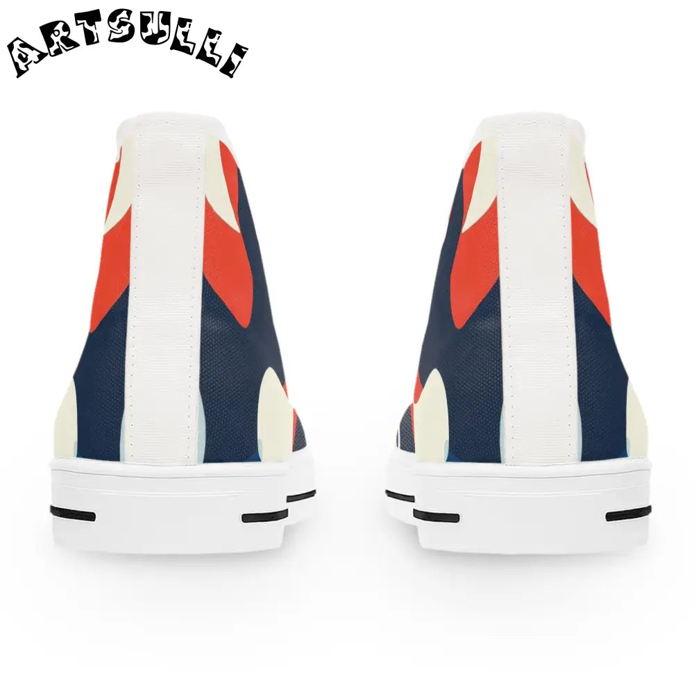 JAKKOUTTHEBXX Camo Ghosts Women’s High Top Sneakers JAKKOUTTHEBXX