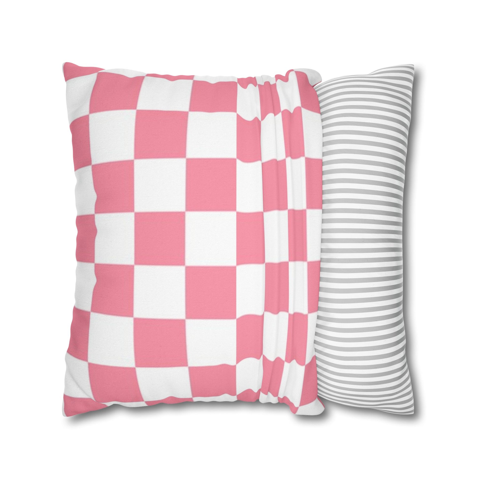 Brigandine Checkered Scene Spun Polyester Square Pillowcase, Artsulli - Art is Long, Life is Short, Home Decor, , , , , , , 