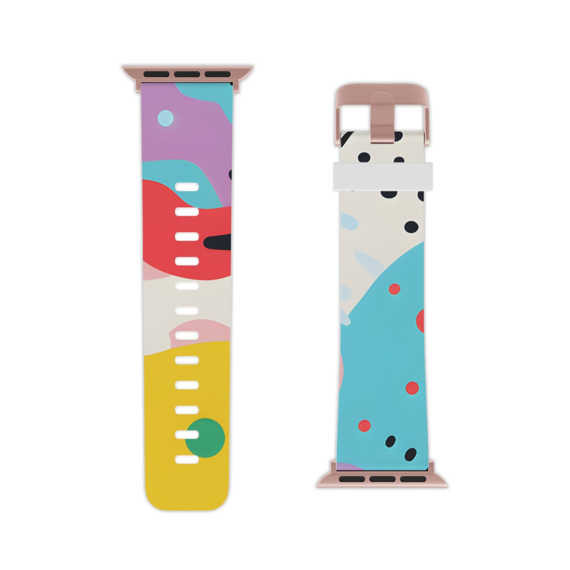 Colorful Abstract Shapes Surreal Watch Band for Apple Watch, Artsulli - Art is Long, Life is Short, Accessories, , , , , , , 