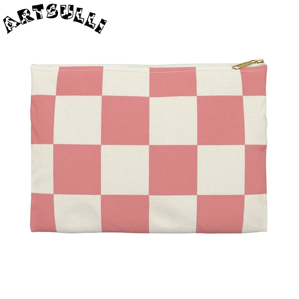 JAKKOUTTHEBXX Retro Checkered Grassland Sprites Accessory Pouch