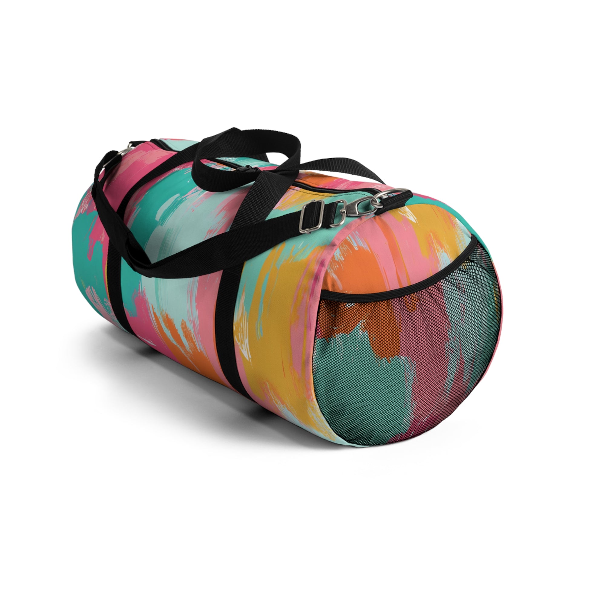 Preppy Pixel Bloom II Duffel Bag, Artsulli - Art is Long, Life is Short, Bags, , , , , , , 