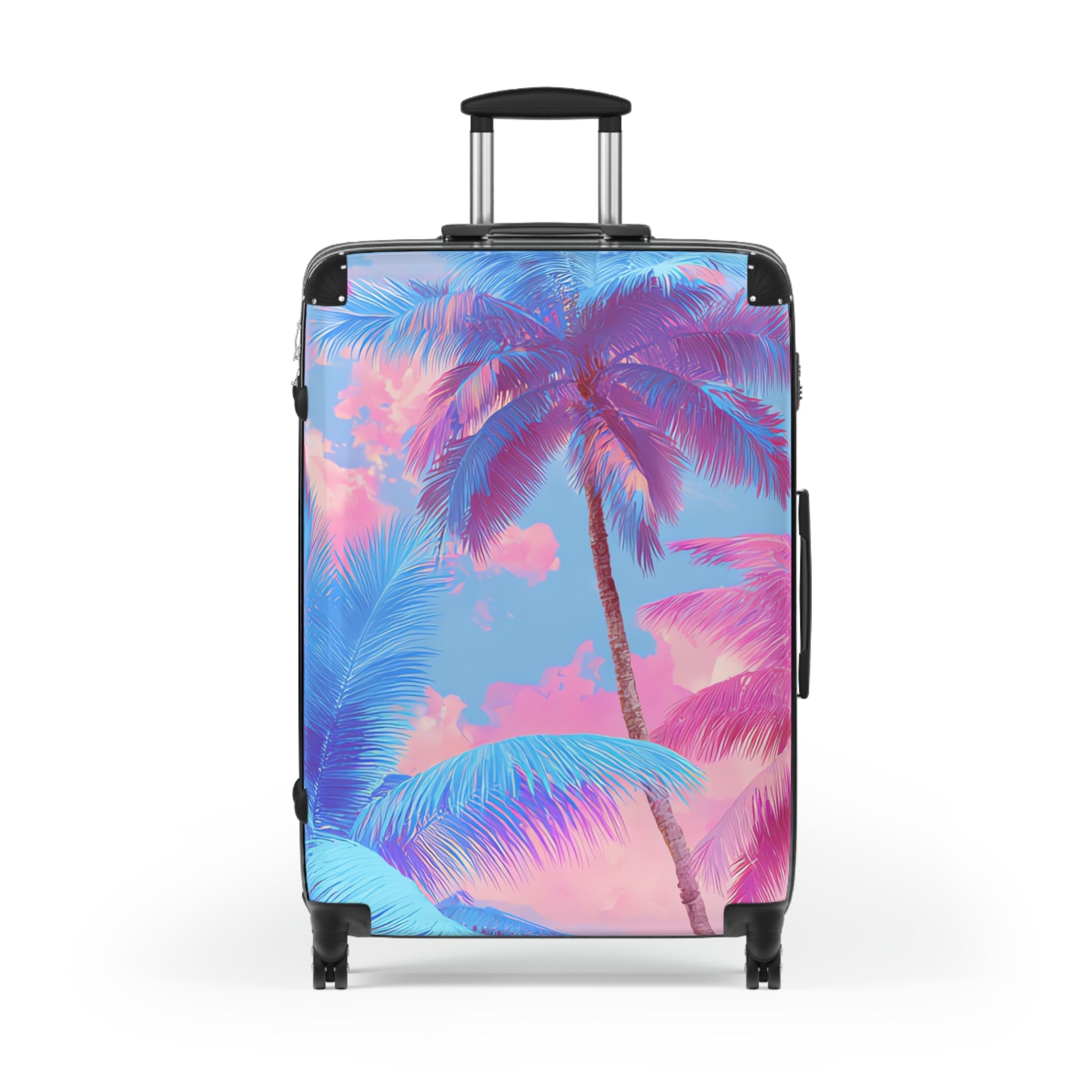Ethereal Pastel Palms Suitcase, Artsulli - Art is Long, Life is Short, Bags, Size, Large, Color, Black, , , 22184902070795949423