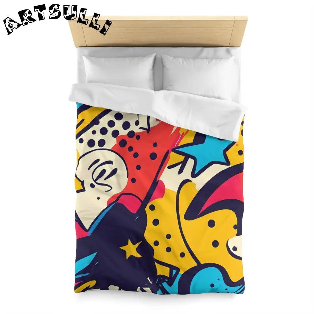 JAKKOUTTHEBXX Comic x Pop Art Microfiber Duvet Cover JAKKOUTTHEBXX