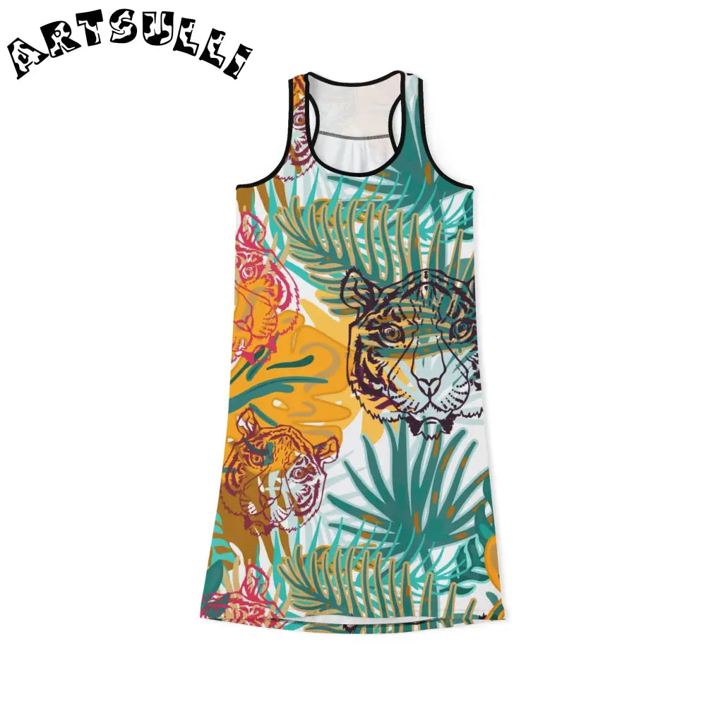 JAKKOUTTHEBXX Tropical Jungle Tigers Brown and Green Women’s