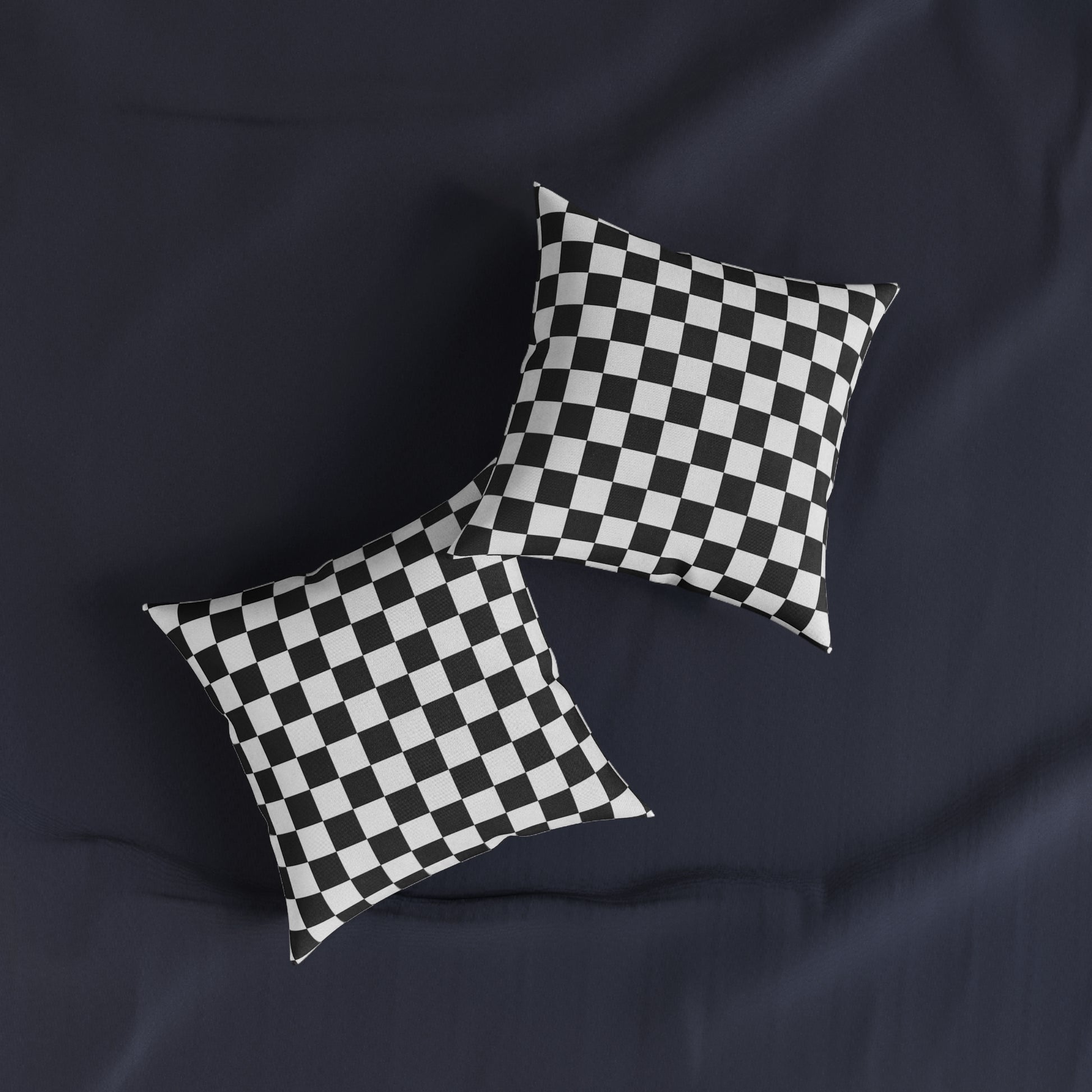 Checkerboard White and Black Square Pillow, Artsulli - Art is Long, Life is Short, Home Decor, , , , , , , 