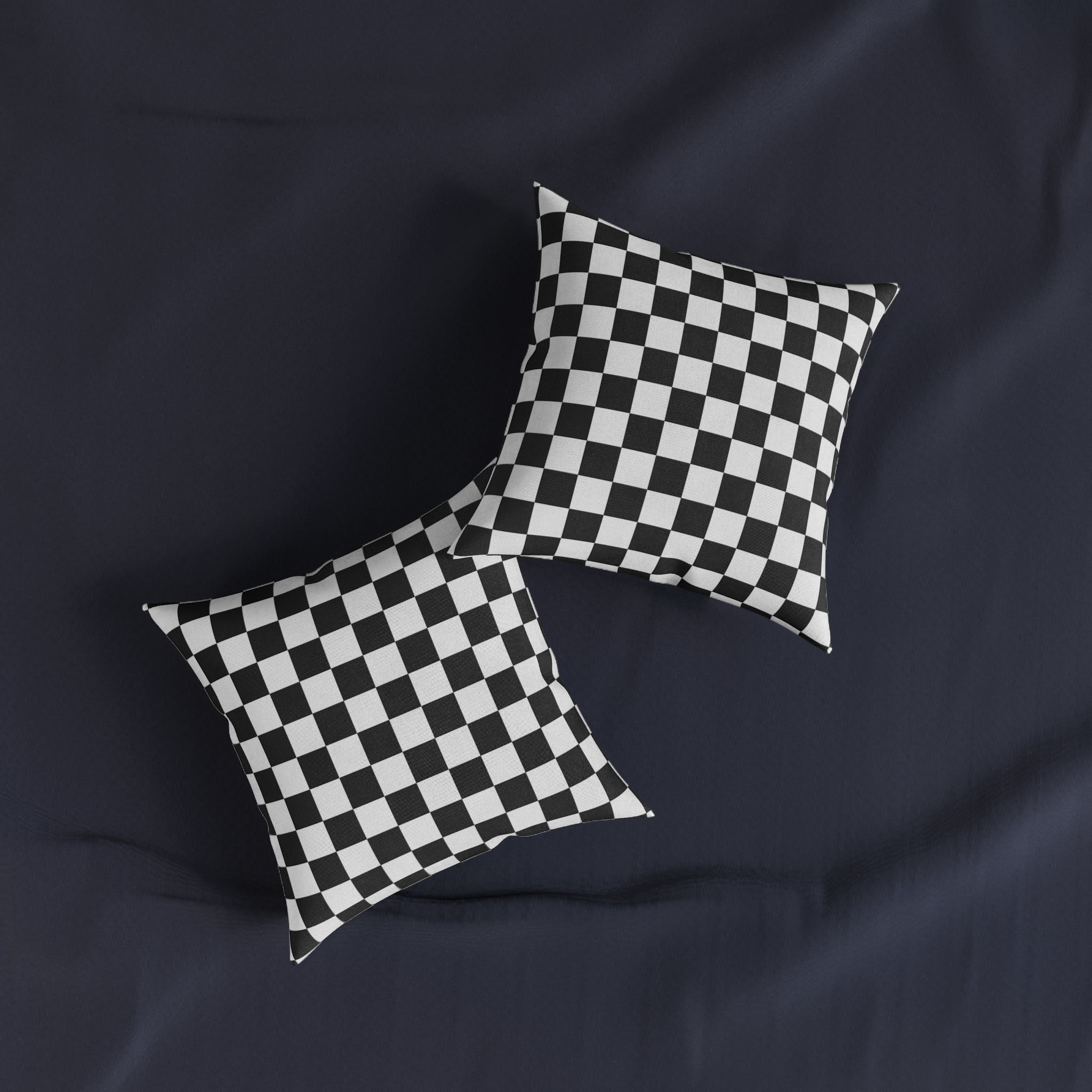 Checkerboard White and Black Square Pillow, Artsulli - Art is Long, Life is Short, Home Decor, , , , , , , 