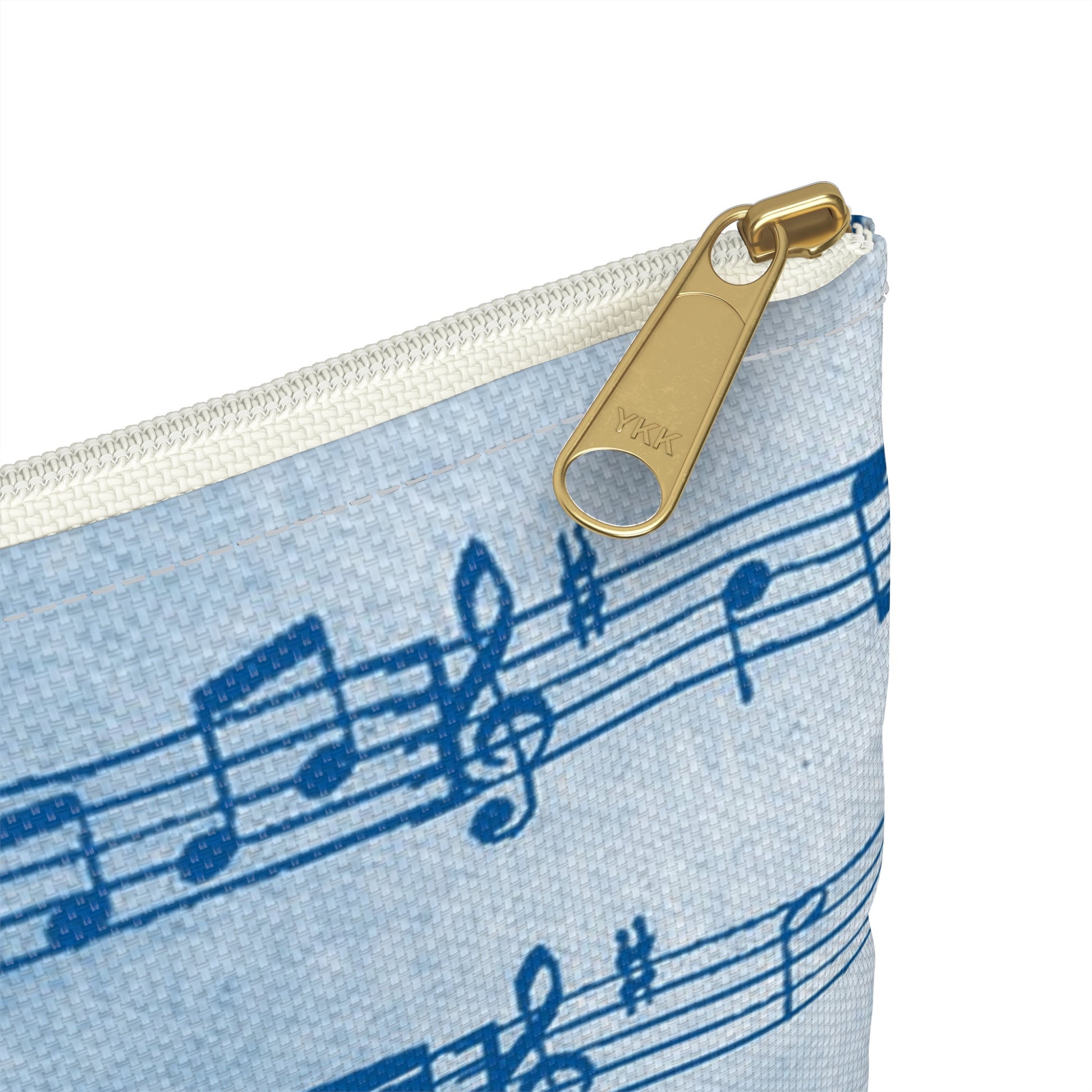 Drip Spill Type Beat Sheet Music Blue Accessory Pouch, Artsulli - Art is Long, Life is Short, Bags, , , , , , , 