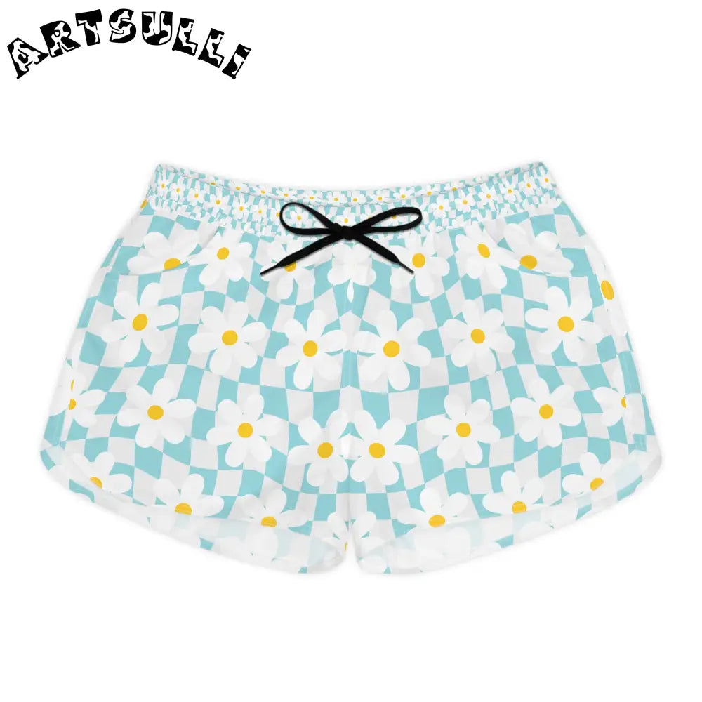 JAKKOUTTHEBXX Trippy Check Garden Women’s Casual Shorts (AOP)
