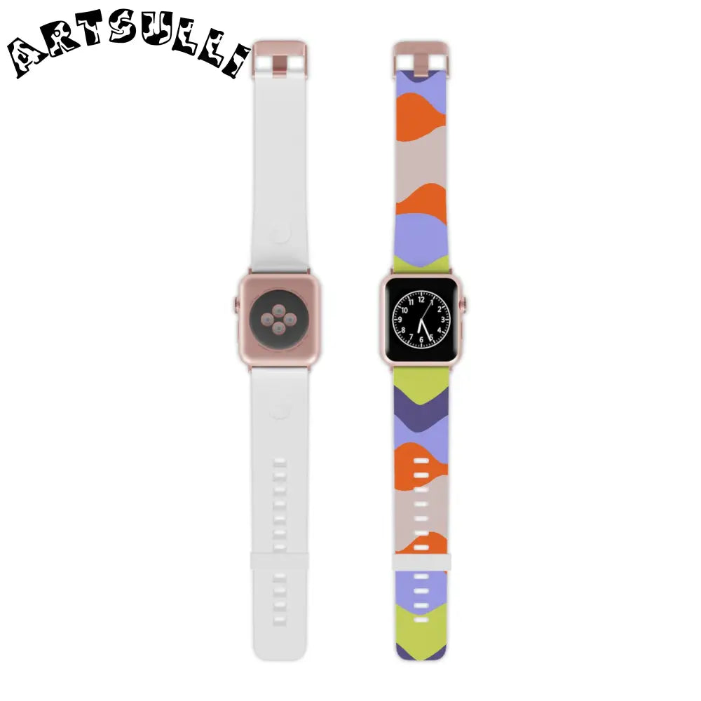 JAKKOUTTHEBXX Waves Red and Blue Watch Band for Apple Watch