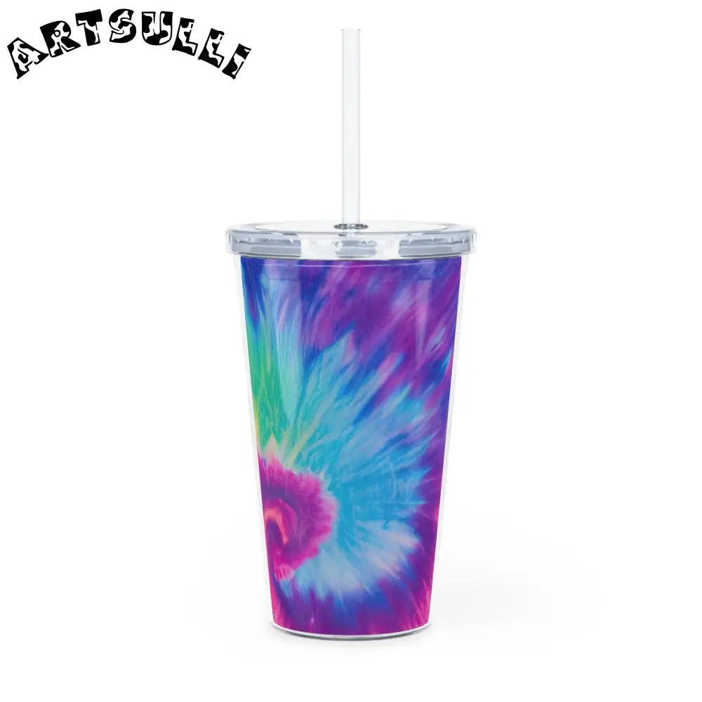 JAKKOUTTHEBXX Tie Dye Artwork Plastic Tumbler 2025