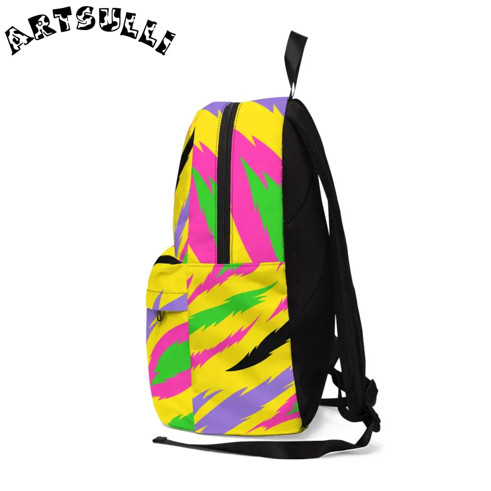 JAKKOUTTHEBXX Yellow Striped Backpack with All-Day Carrying Comfort 2025