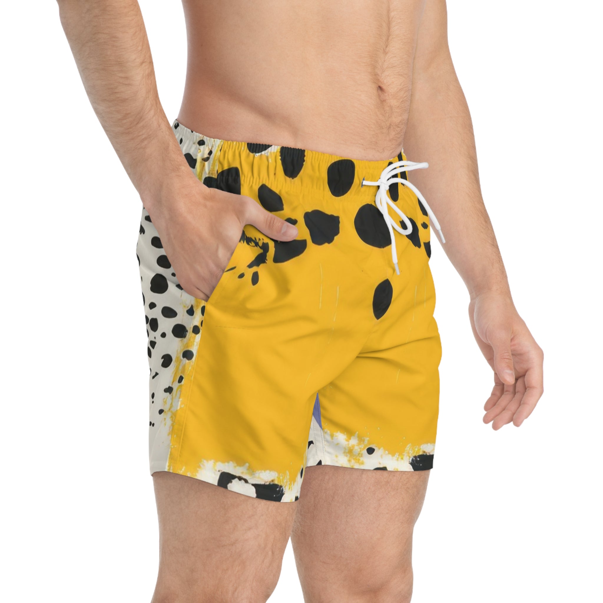 Rae Zebra Rhapsody Swim Trunks (AOP), Artsulli - Art is Long, Life is Short, All Over Prints, , , , , , , 