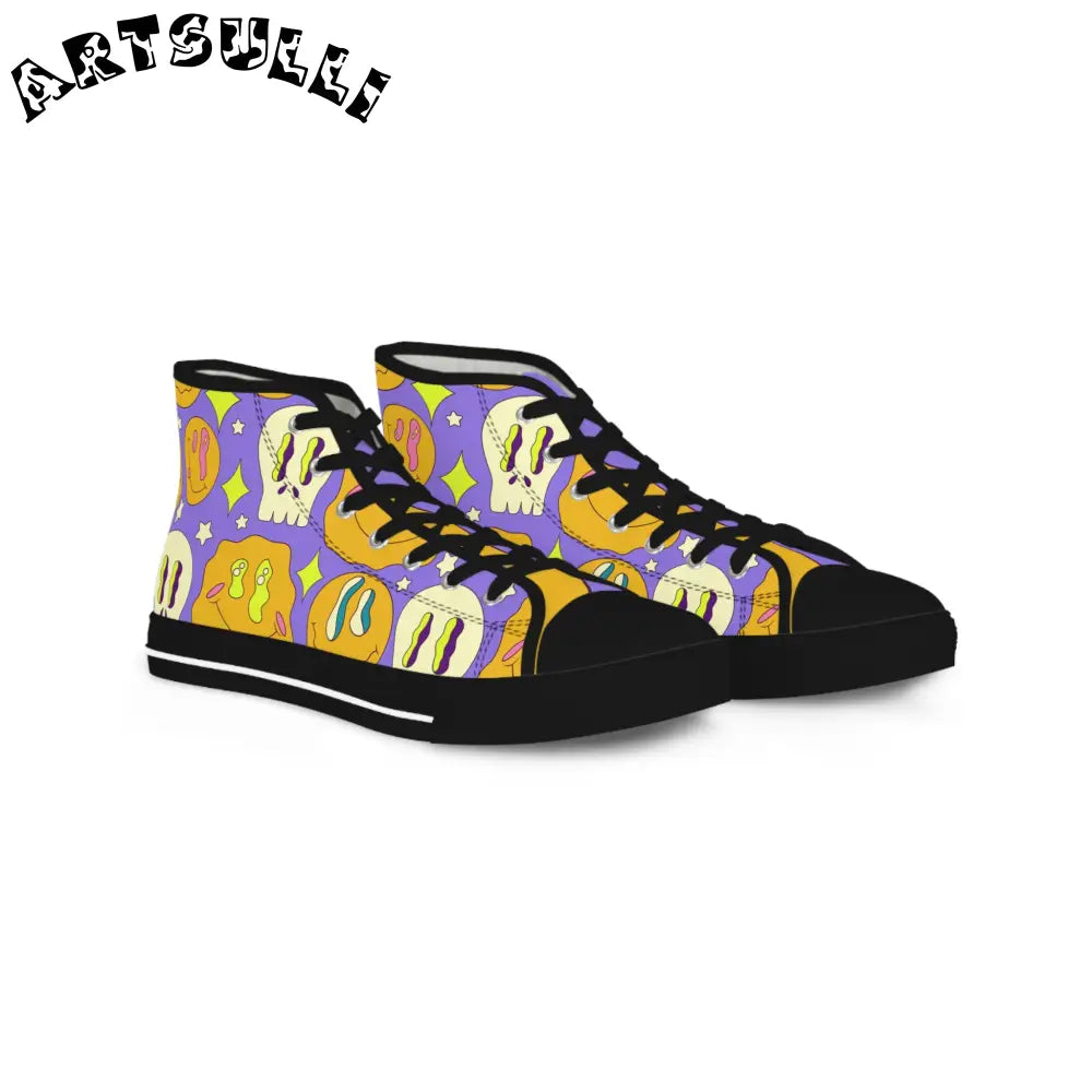 JAKKOUTTHEBXX Trippy Crystallic Smiley Dayglo Men’s High Top