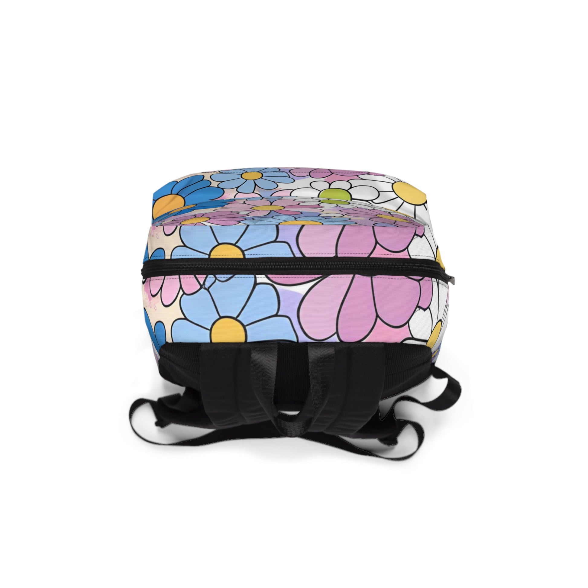 Flower Hour Purple and Blue Unisex Classic Backpack, Artsulli - Art is Long, Life is Short, Bags, , , , , , , 