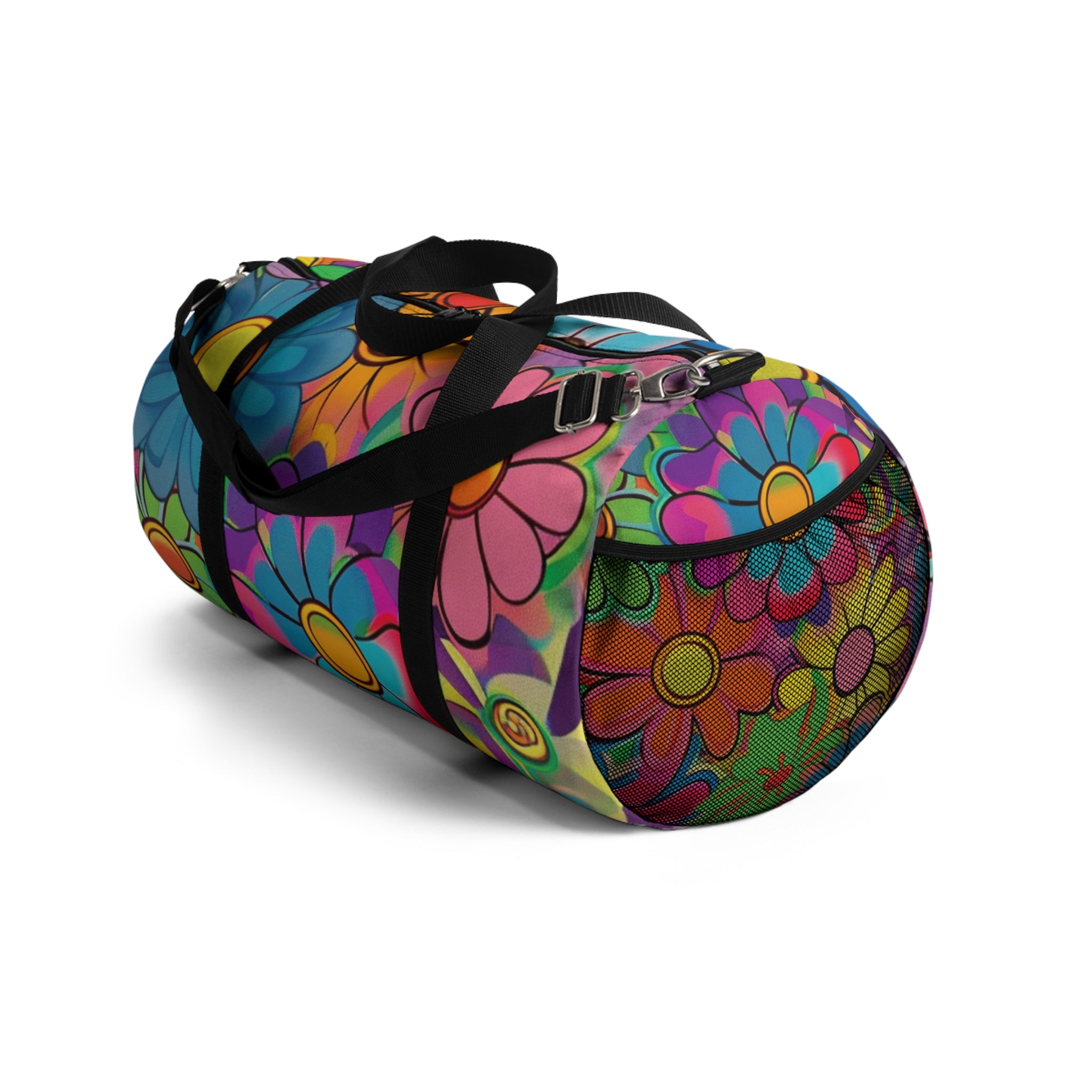 Chromatic Daisy Dream Duffel Bag, Artsulli - Art is Long, Life is Short, Bags, , , , , , , 