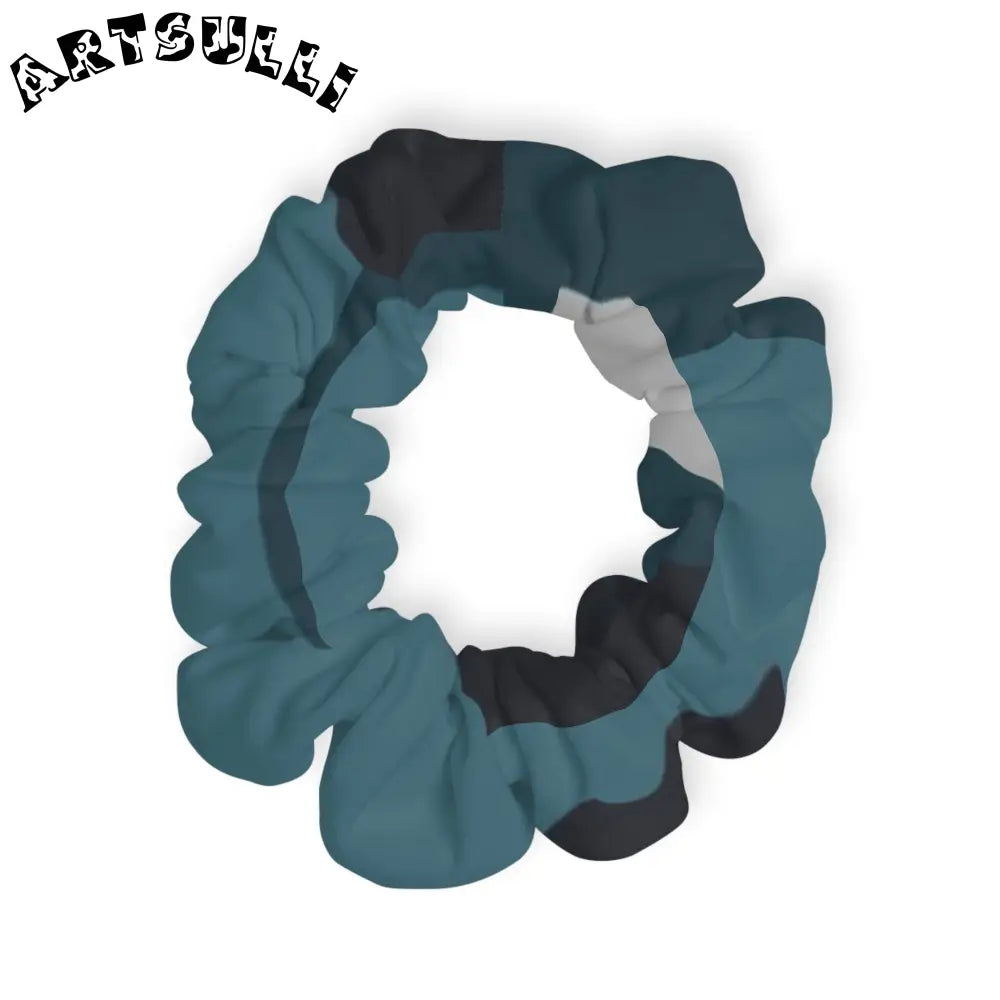 JAKKOUTTHEBXX Blue Camouflage Scrunchie JAKKOUTTHEBXX Artsulli - Art