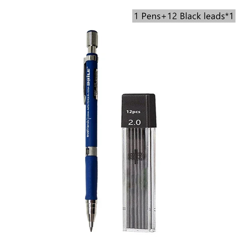 Buy The Best By Artsulli - Art is Long Life Short - Mechanical Pencil Set 2mm Carpenter Drafting HB Pen 2.0 mm For Drawing Writing