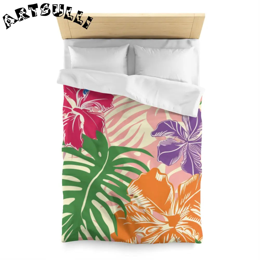 JAKKOUTTHEBXX Tropical Floral High Quality Duvet Cover 2025