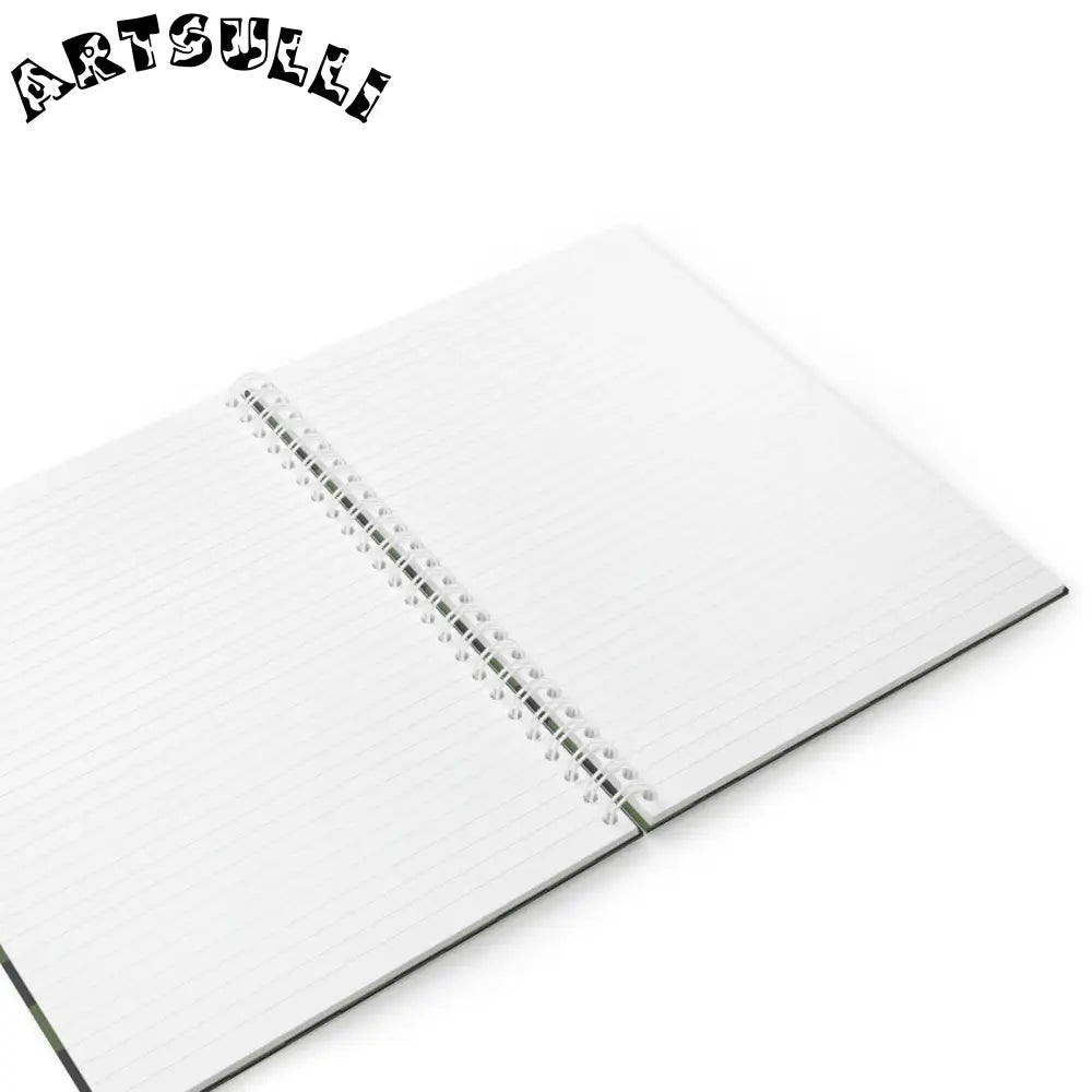 JAKKOUTTHEBXX Checkerboard Olive Green and Black Spiral Notebook
