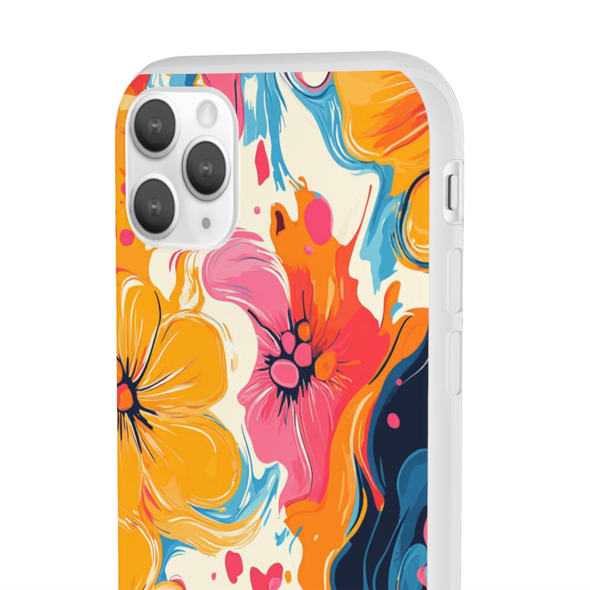 Vibrant Abstract Floral Flexi Case, Artsulli - Art is Long, Life is Short, Phone Case, , , , , , , 