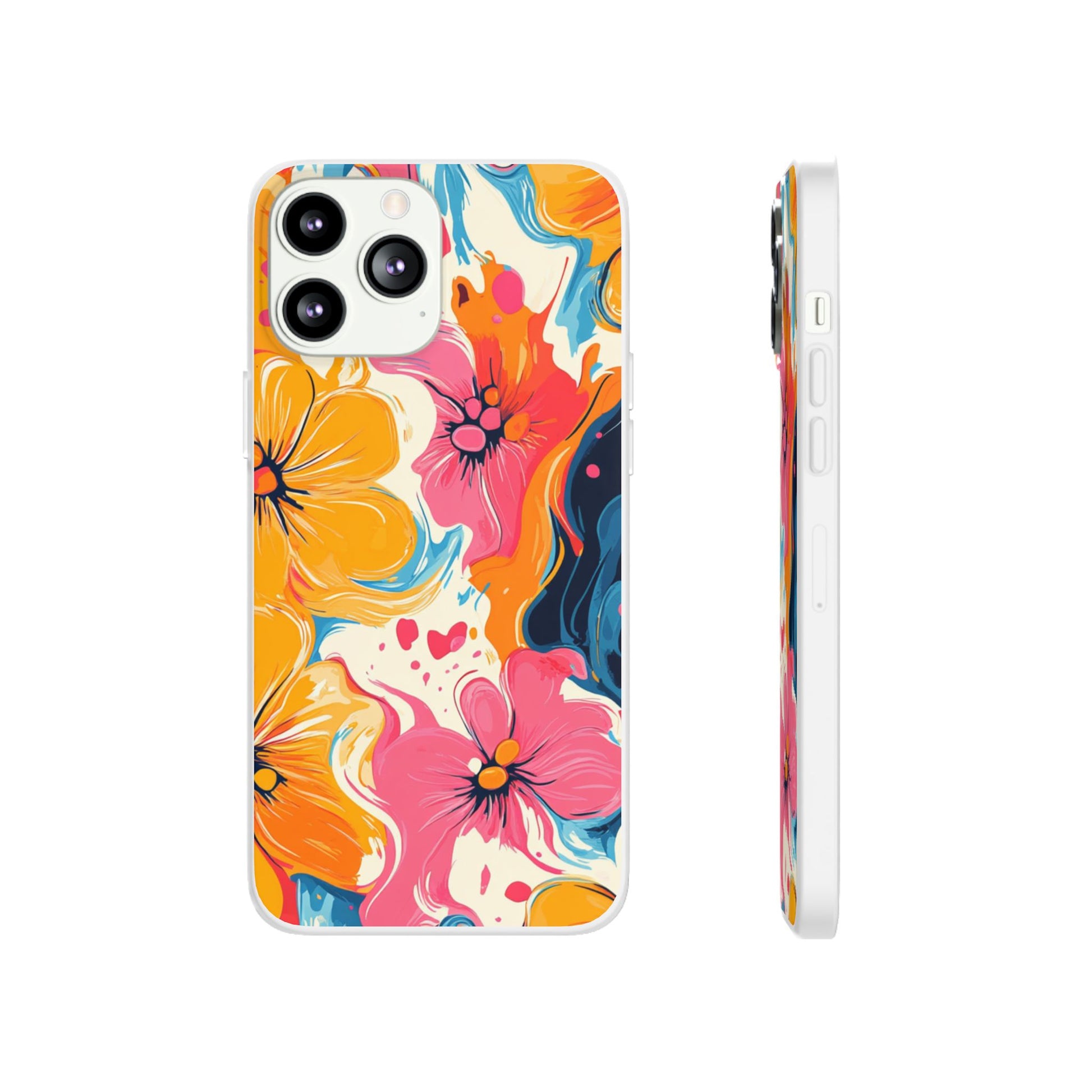 Vibrant Abstract Floral Flexi Case, Artsulli - Art is Long, Life is Short, Phone Case, Size, iPhone 13 Pro Max with gift packaging, , , , , 33201692552260247595
