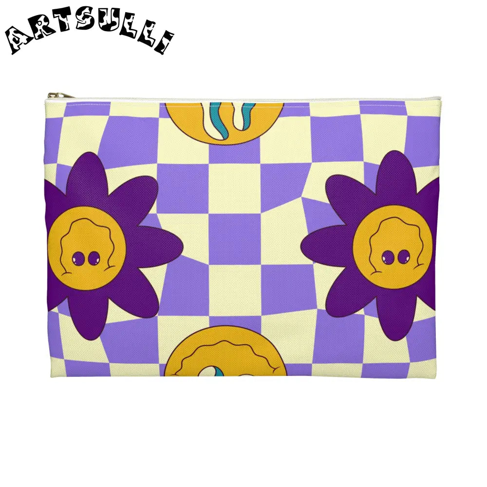 JAKKOUTTHEBXX Trippy Flower Power Motifs Accessory Pouch