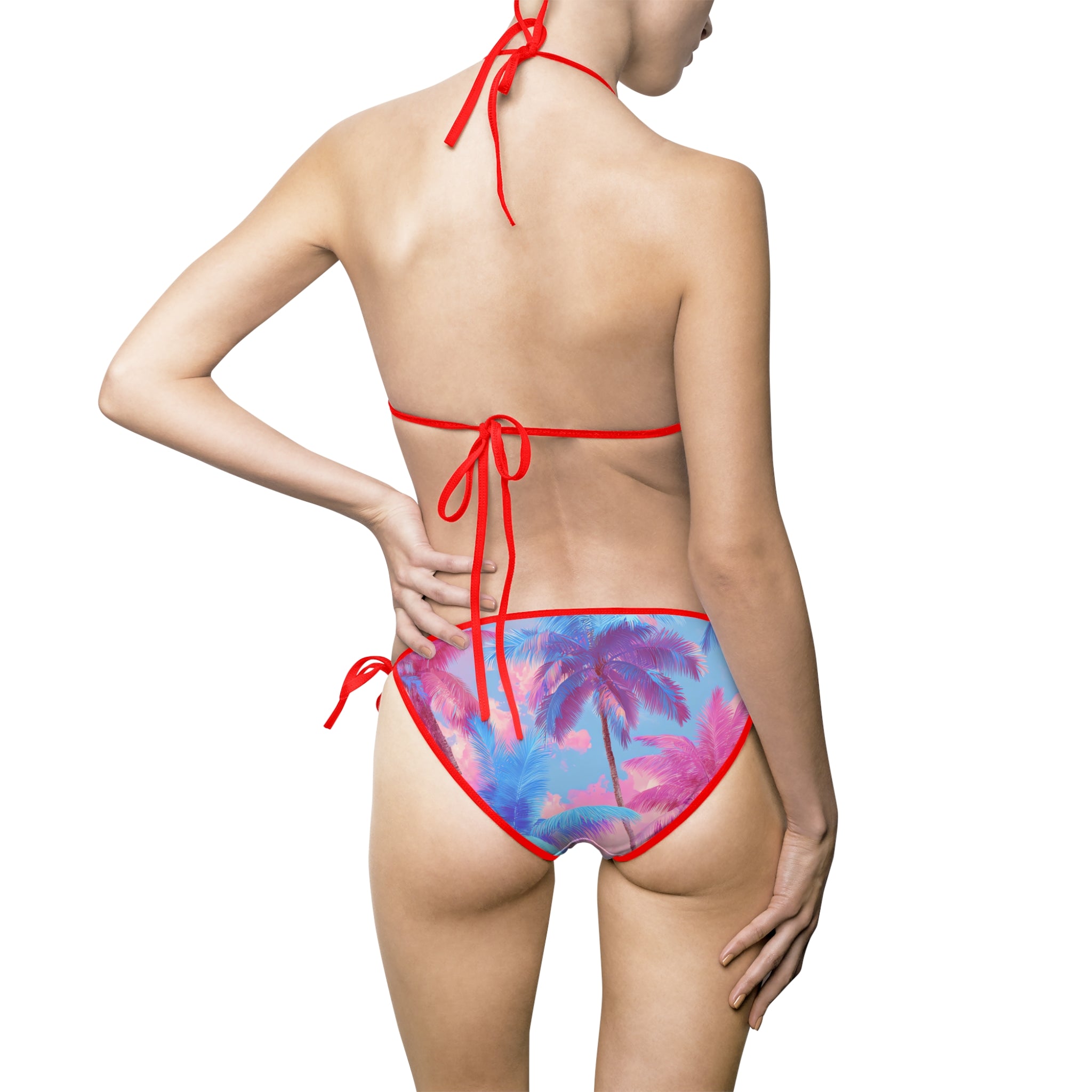 Ethereal Pastel Palms Women's Bikini Swimsuit (AOP), Artsulli - Art is Long, Life is Short, All Over Prints, , , , , , , 