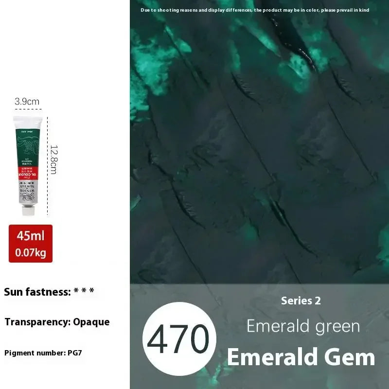 Buy The Best By Artsulli - Art is Long Life Short - Winsor&Newton 45ML Oil Paint,Colorful Professionals Artist Drawing Tools for Canvas