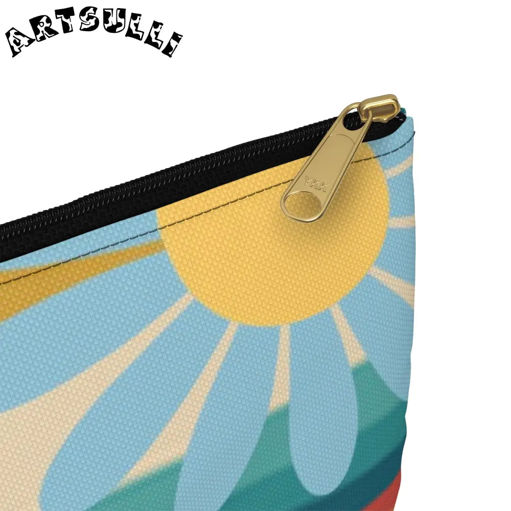 JAKKOUTTHEBXX Psychedelic Floral Hills Multi-Color Accessory Pouch